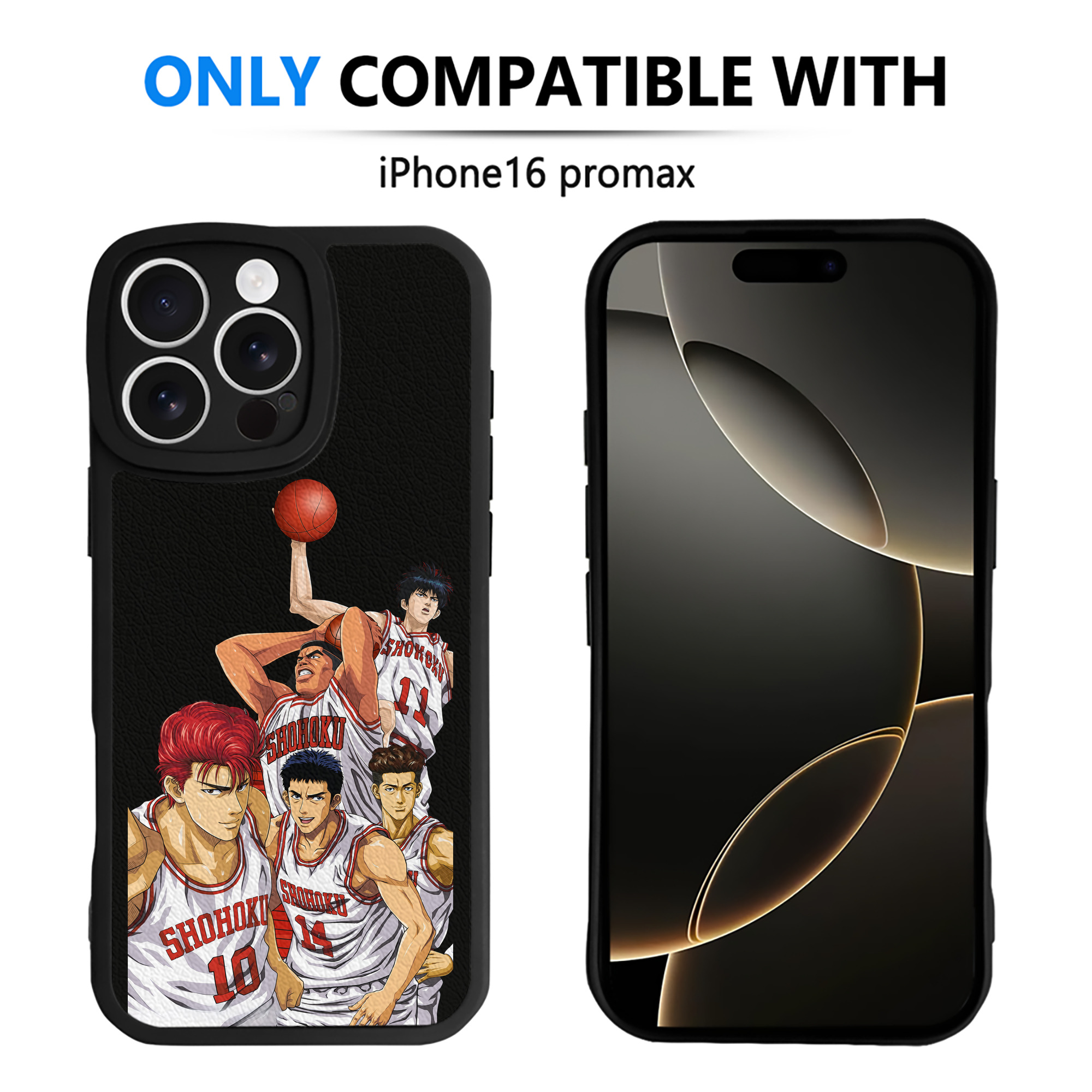 （画像用） SLAM DUNK／スラムダンク 【iPhone 16シリーズ対応】シリコンスマホケース（レザー調） 材質：シリコン